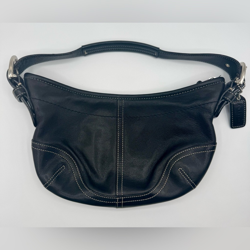 Coach Black Leather Shoulder Bag